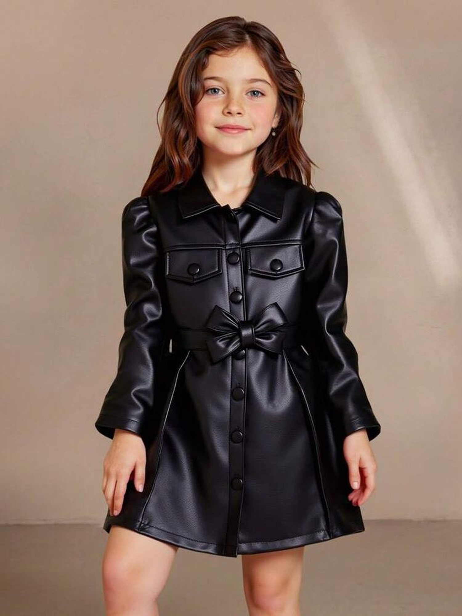 Kids Leather Frock